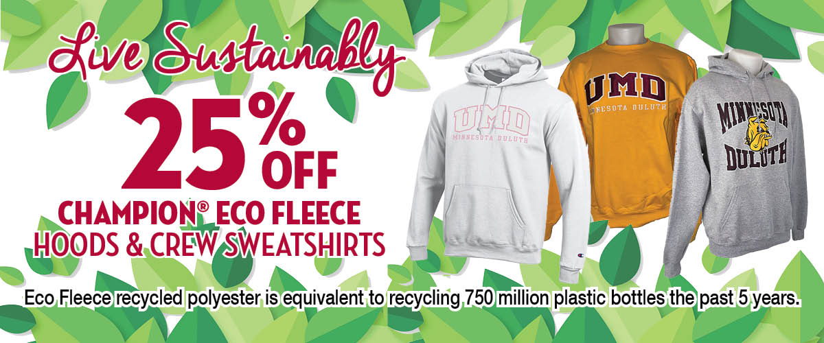 25% off Champion Eco fleece