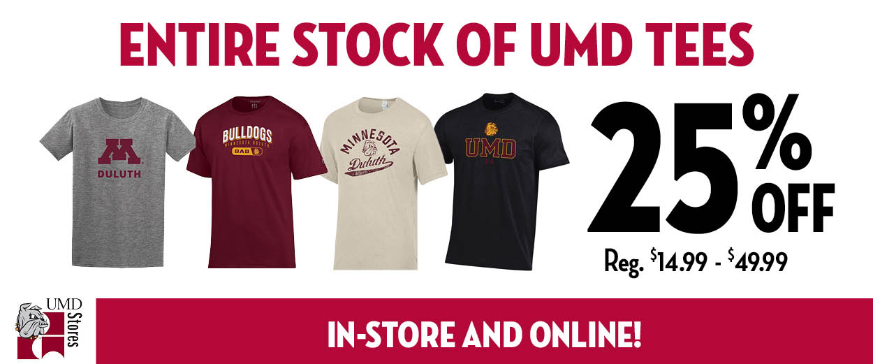 UMD Tees 25% off